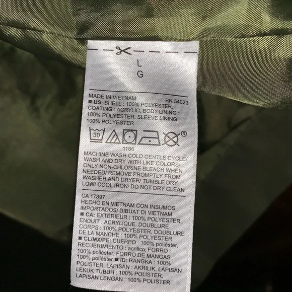 OLD NAVY 2017 Light Anorak Jacket Windbreaker in In the Weeds Green L LARGE NEW - Picture 5 of 7